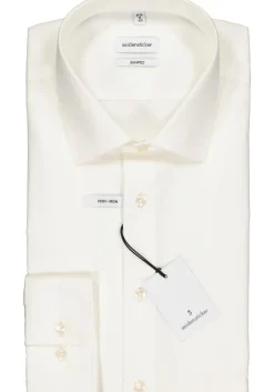 Seidensticker shaped fit overhemd, beige