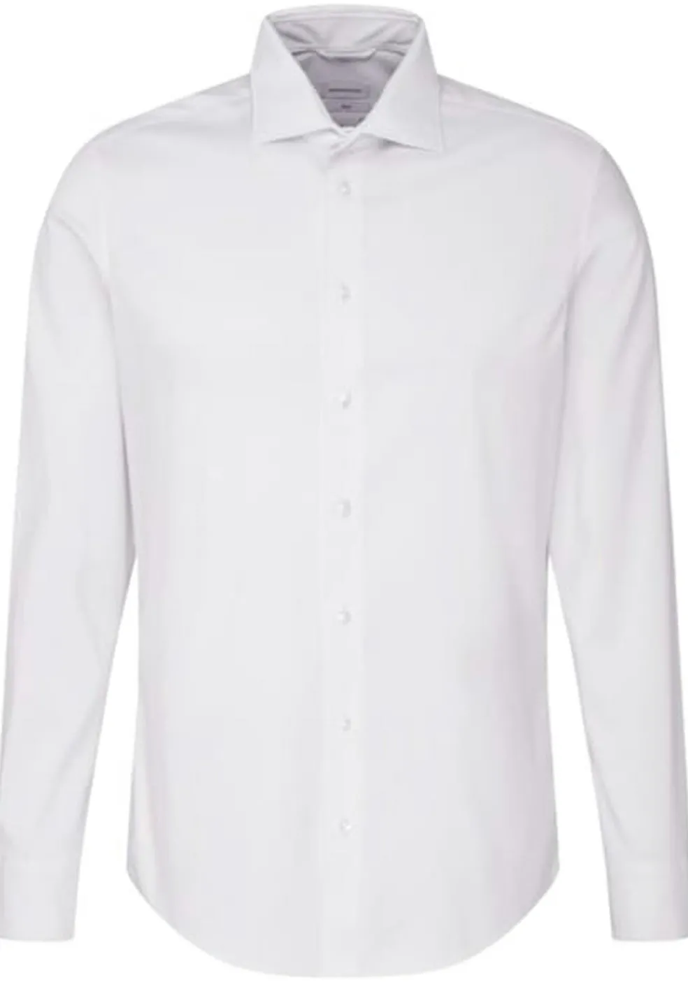 Seidensticker slim fit overhemd, twill, wit