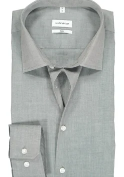 Seidensticker slim fit overhemd, grijs