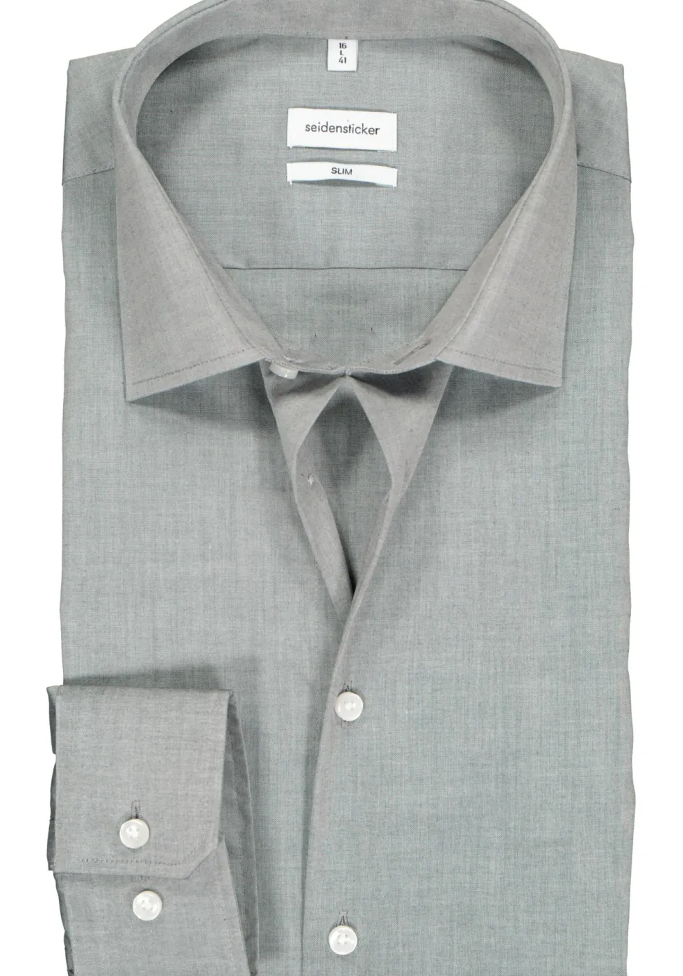 Seidensticker slim fit overhemd, grijs