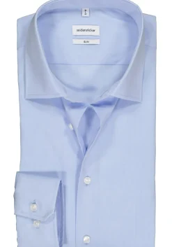 Seidensticker slim fit overhemd, lichtblauw