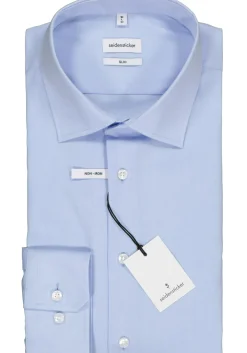 Seidensticker slim fit overhemd, lichtblauw