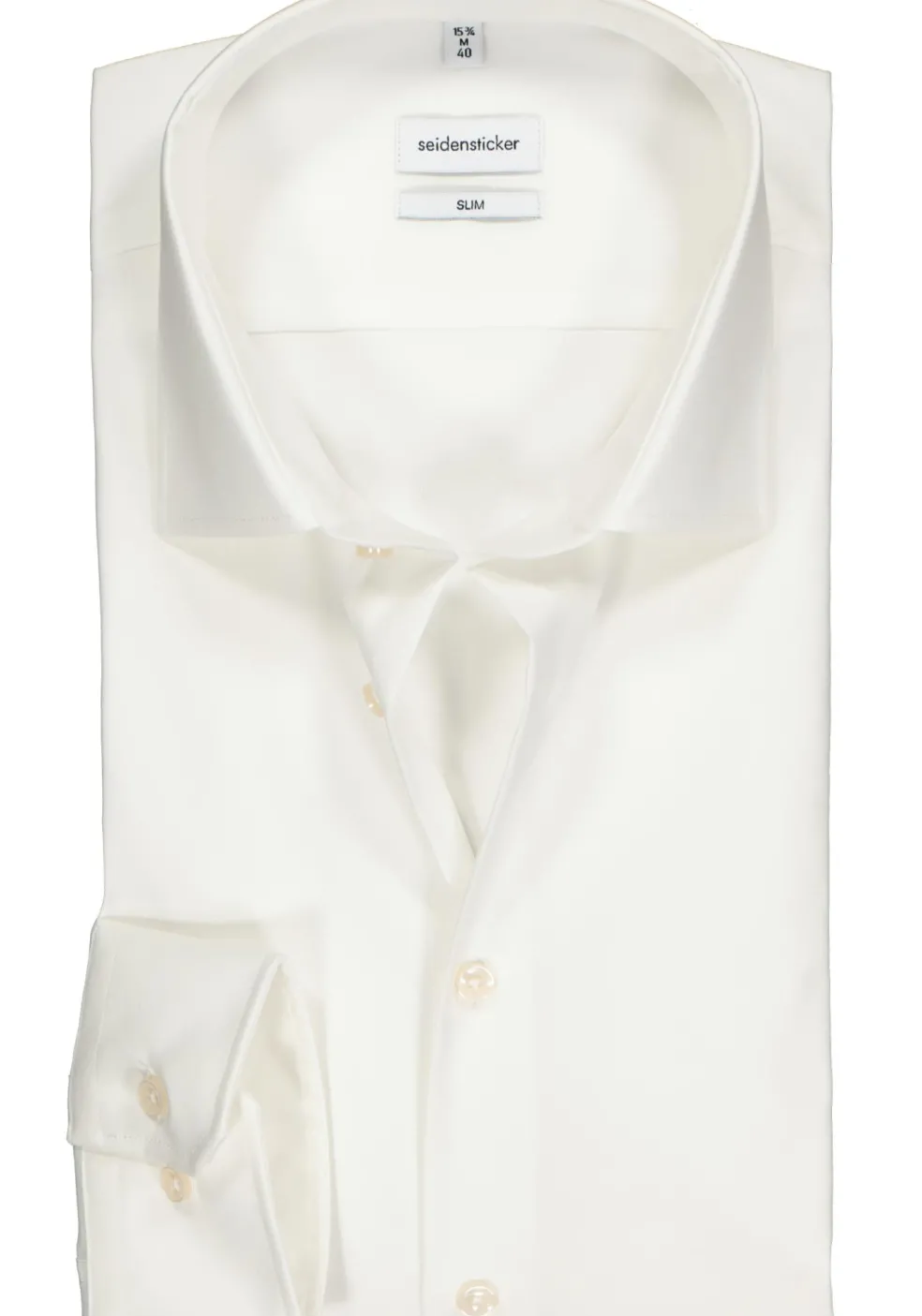 Seidensticker slim fit overhemd, off-white