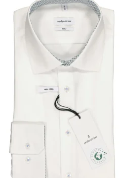 Seidensticker slim fit overhemd, wit (contrast)