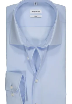 Seidensticker slim fit overhemd, lichtblauw