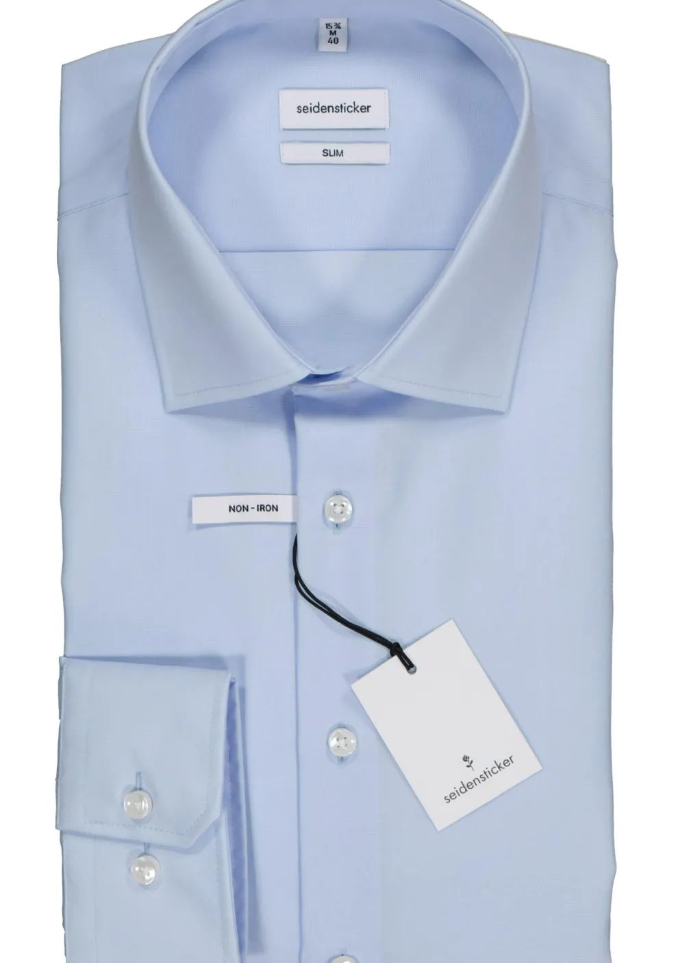 Seidensticker slim fit overhemd, lichtblauw