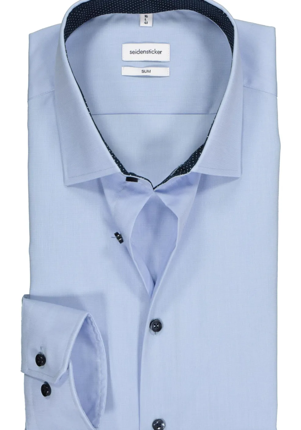 Seidensticker slim fit overhemd, lichtblauw (contrast)