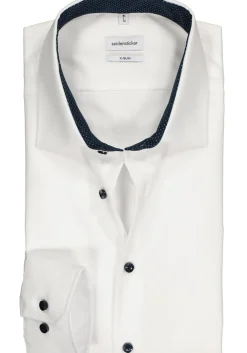 Seidensticker x-slim fit overhemd, wit (contrast)