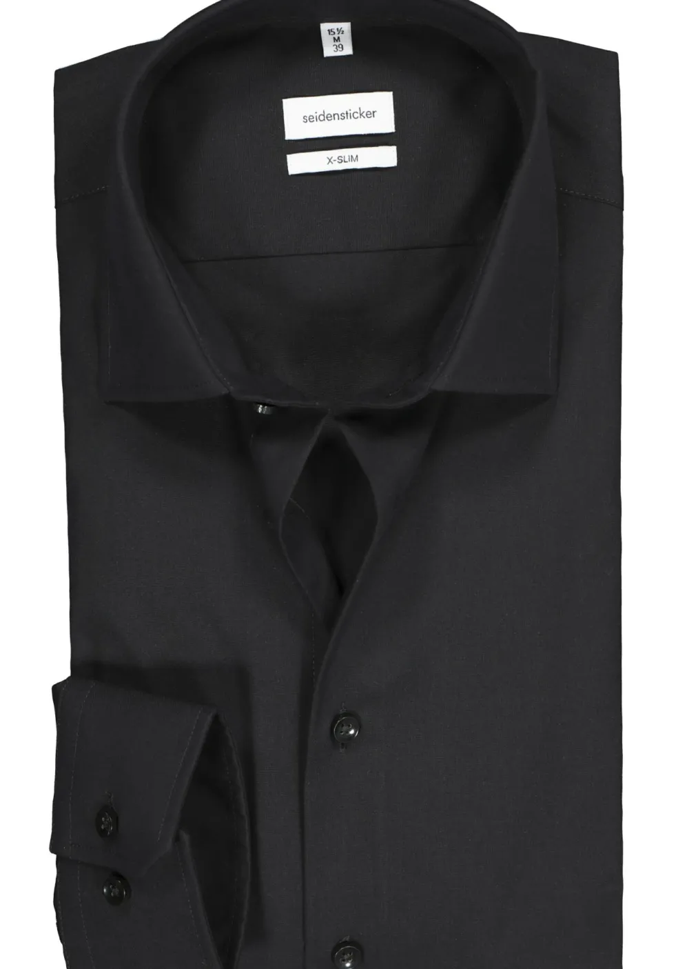 Seidensticker x-slim fit overhemd, zwart