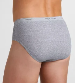Sloggi Men Basic Midi, heren slip met smalle zijkanten (1-pack), grijs