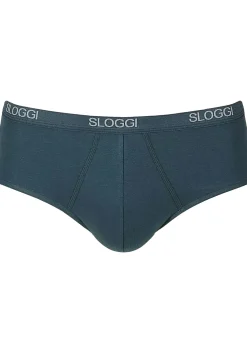 Sloggi Men Basic Midi, heren slip met smalle zijkanten (1-pack), nachtblauw