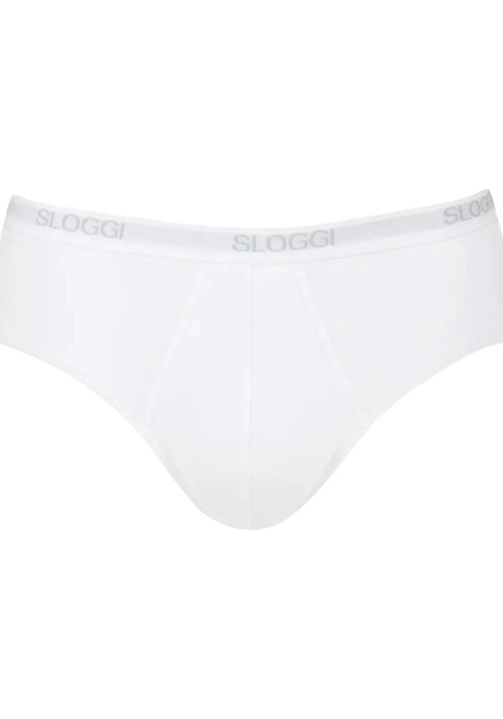 Sloggi Men Basic Midi, heren slip met smalle zijkanten (1-pack), wit