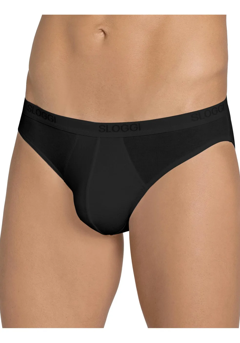 Sloggi Men Basic Mini, heren slips (2-pack), zwart
