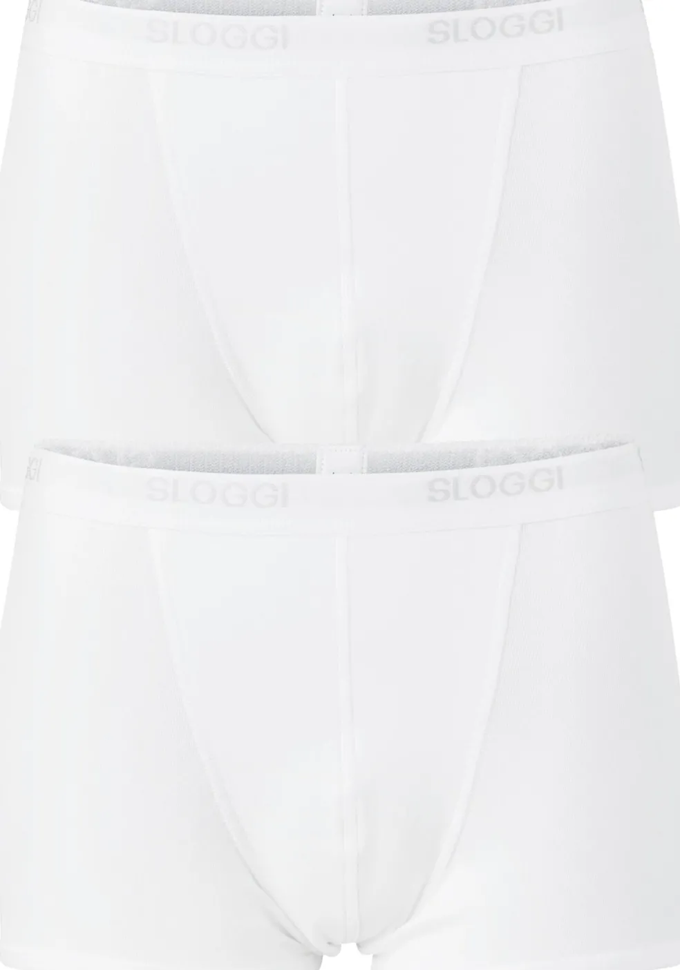 Sloggi Men Basic Short, heren boxers (2-pack), wit