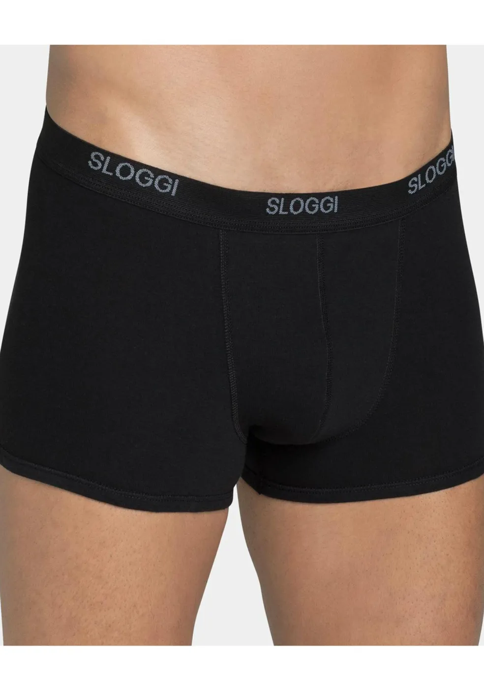 Sloggi Men Basic Short, heren boxers (2-pack), zwart