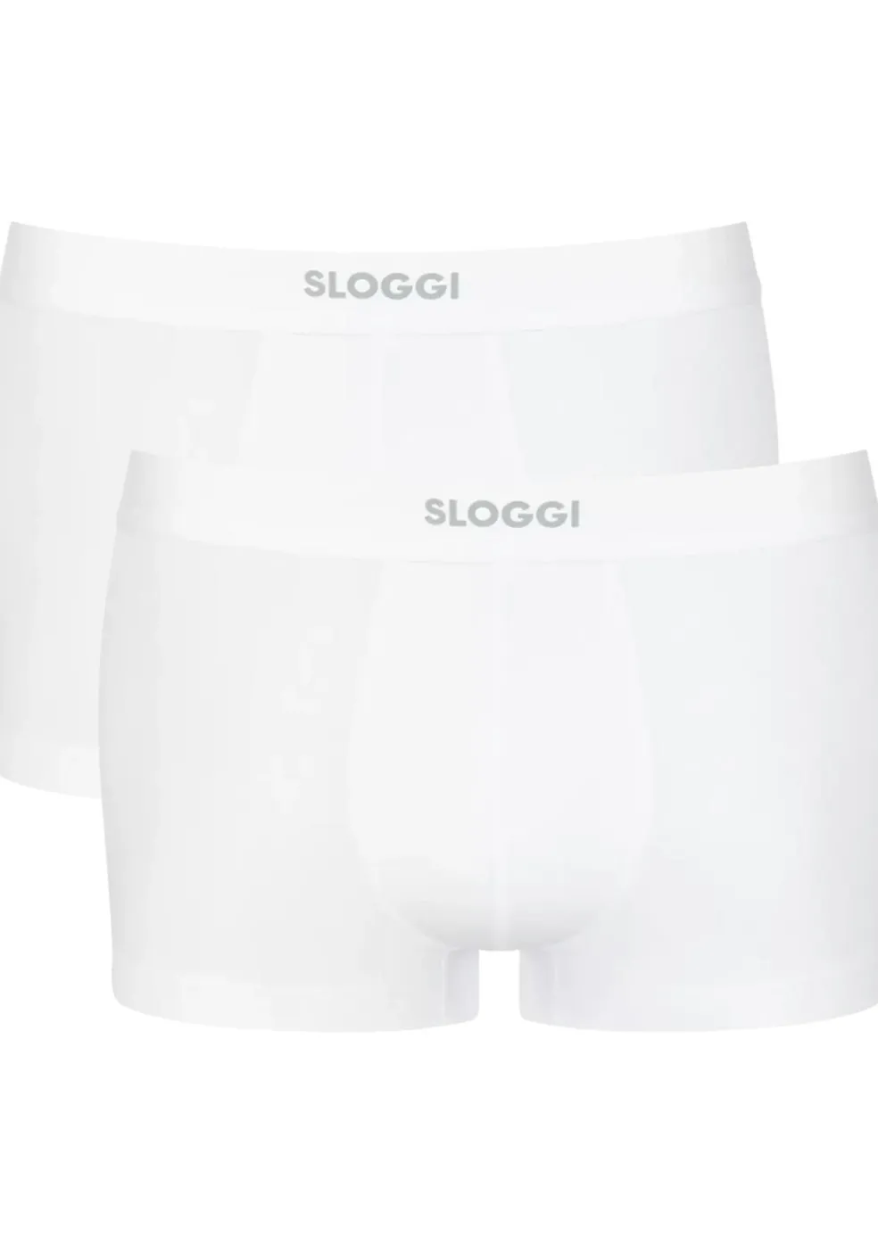 Sloggi Men EVER Ease Hipster, heren boxershort korte pijp (2-pack), wit