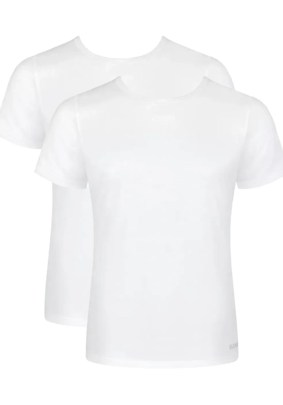 Sloggi Men GO ABC 2.0 O-Neck, heren T-shirt met een O-hals (2-pack), wit