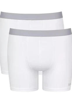 Sloggi Men GO ABC 2.0 Short, heren boxershort korte pijp (2-pack), wit