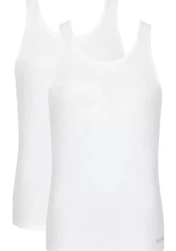 Sloggi Men GO ABC 2.0 Tank Top, heren mouwloos T-shirt (2-pack), wit