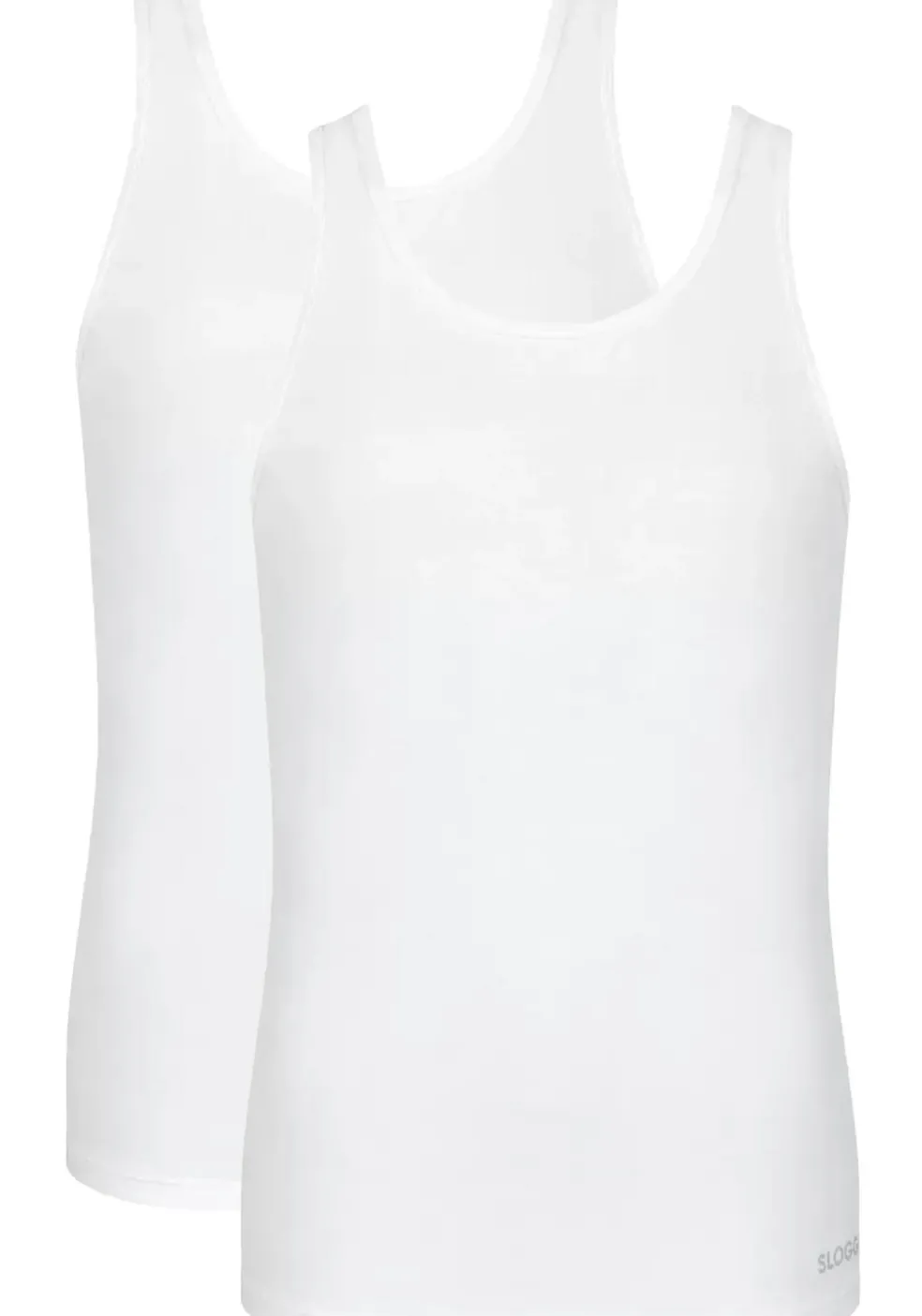 Sloggi Men GO ABC 2.0 Tank Top, heren mouwloos T-shirt (2-pack), wit