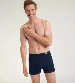 Sloggi Men GO Natural Boxer Short, heren boxershort korte pijp (1-pack), donkerblauw