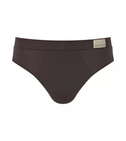 Sloggi Men GO Natural Brief, heren slip met smalle zijkanten (2-pack), bruin en olijfgroen