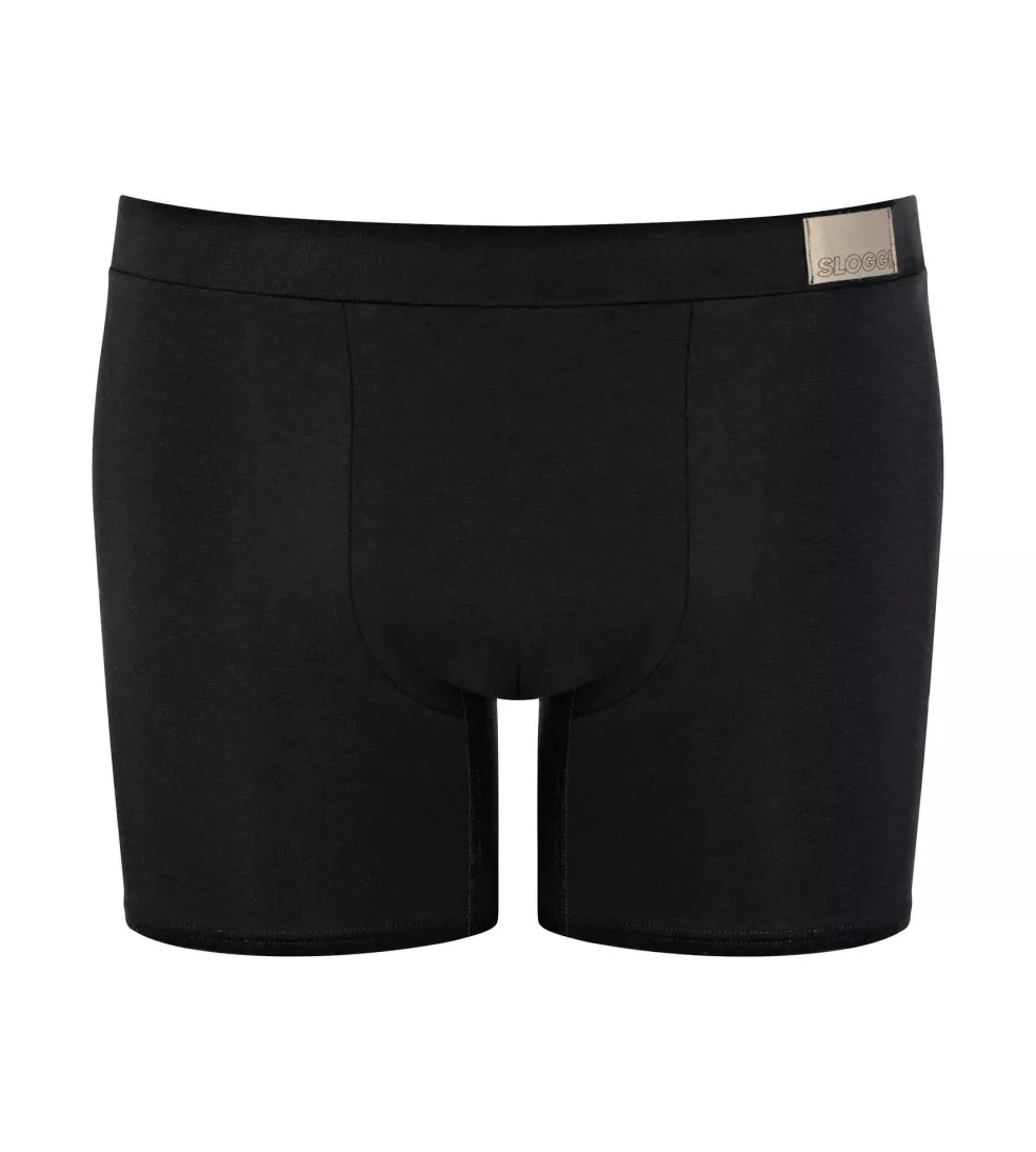 Sloggi Men GO Natural Short, heren boxershort korte pijp (2-pack), zwart