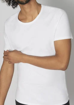 Sloggi Men GO Shirt O-Neck Slim Fit, heren T-shirt (1-pack), wit