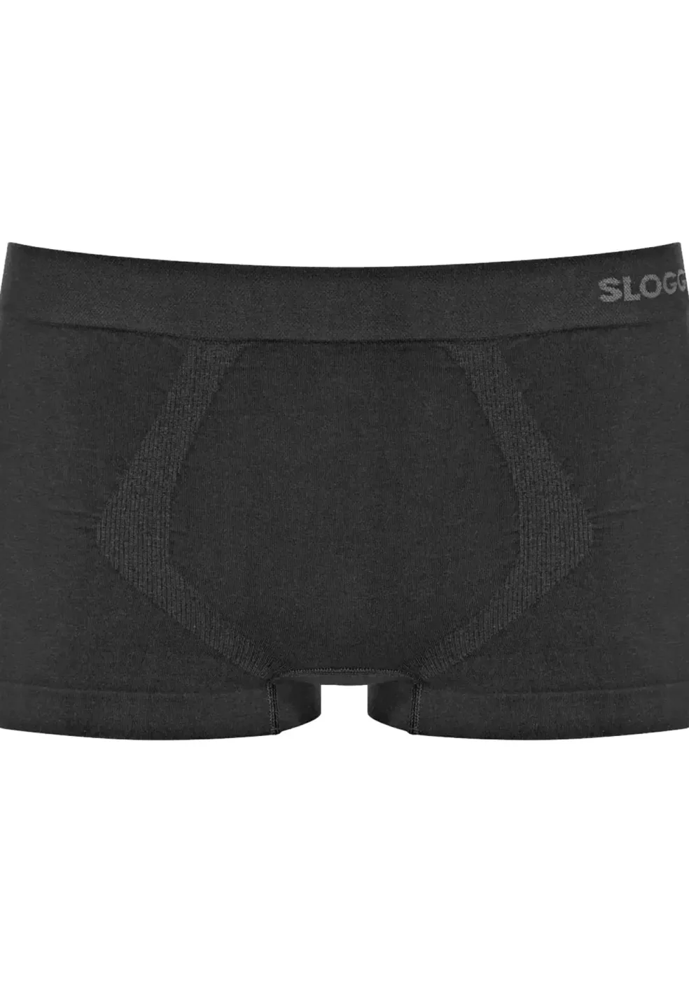 Sloggi Men GO Smooth Hipster, heren boxershort korte pijp (2-pack), zwart
