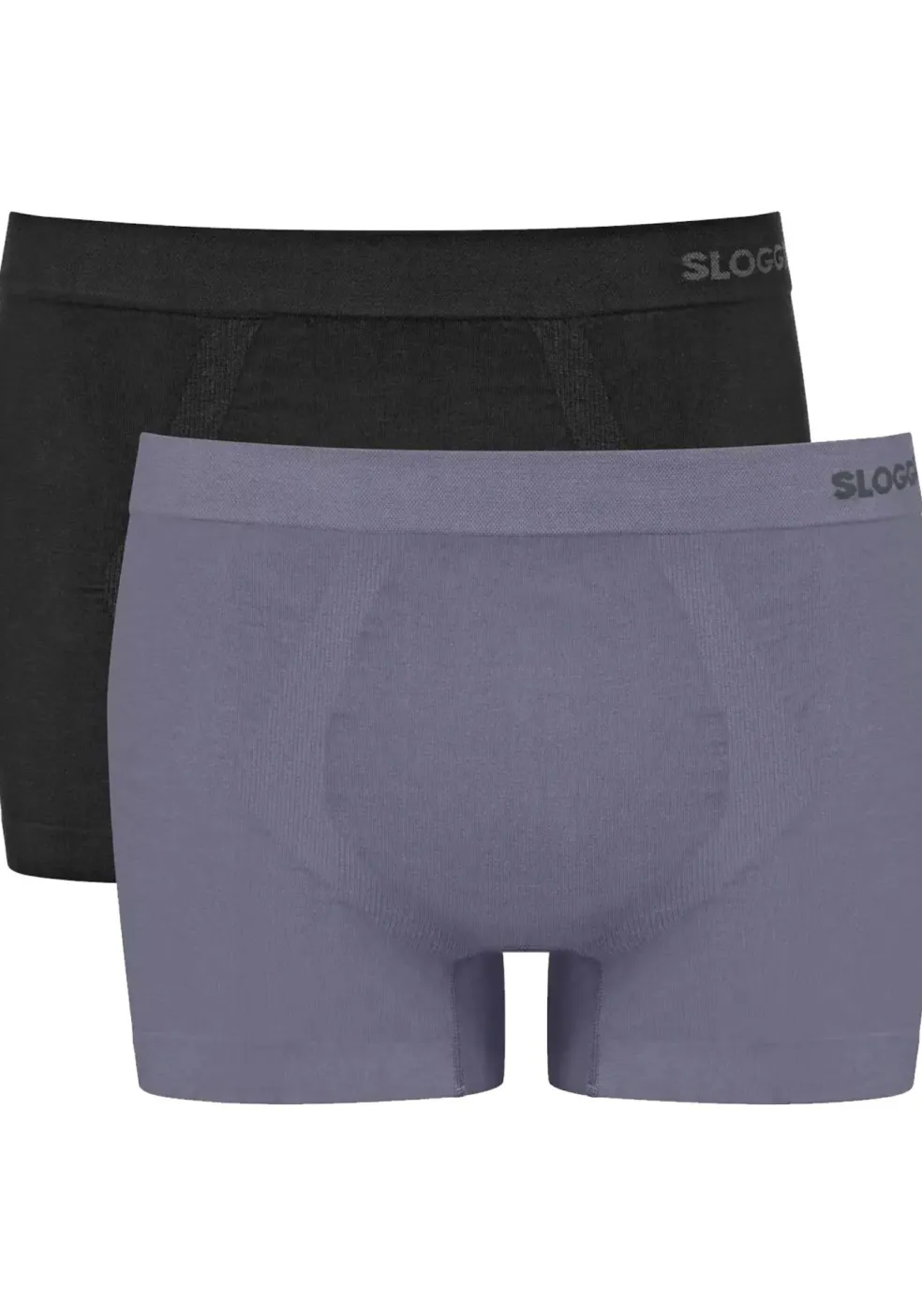 Sloggi Men GO Smooth Short, heren boxershort korte pijp (2-pack), zwart