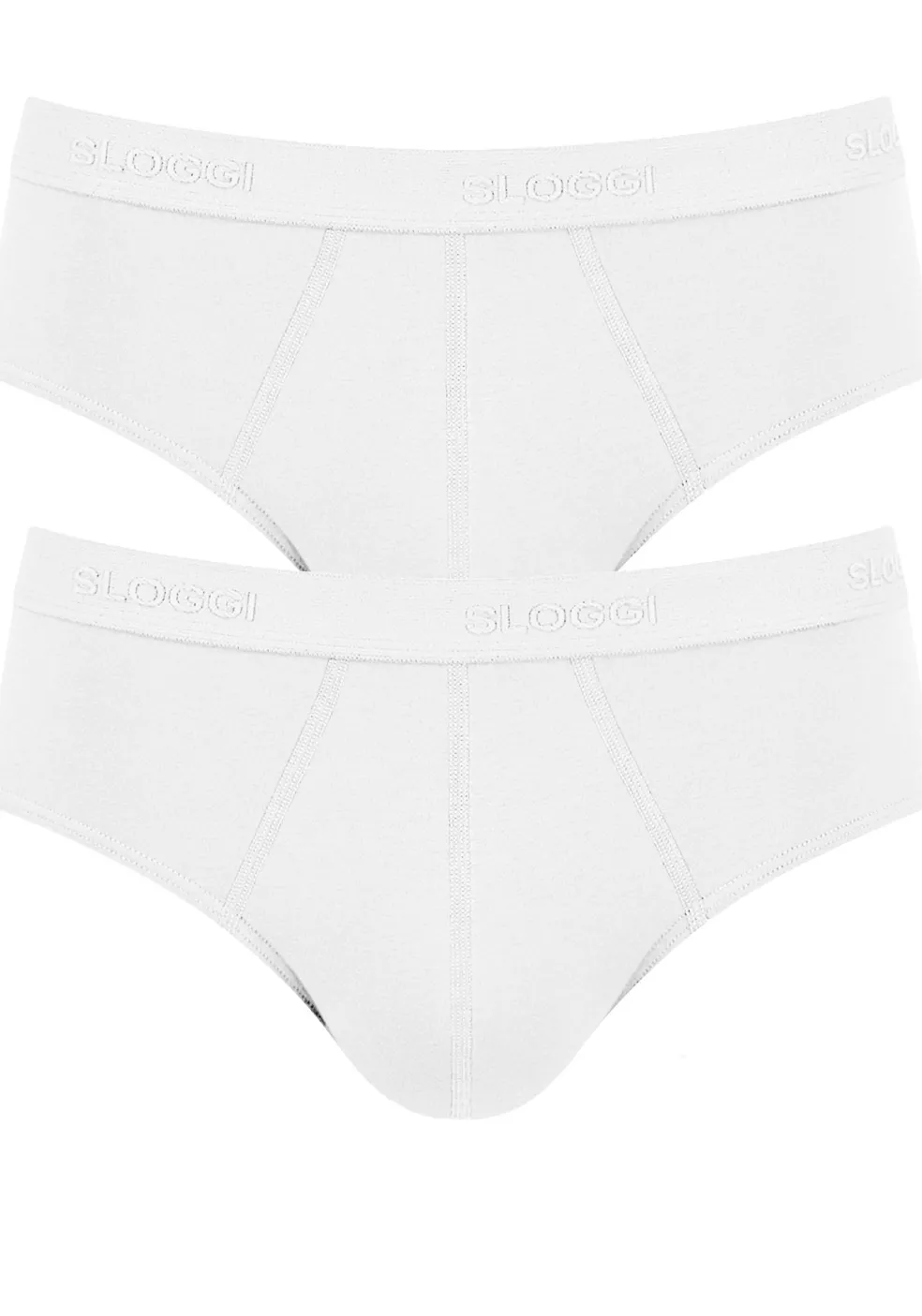 Sloggi Men 24/7 Midi, heren slips (2-pack), wit