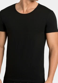 Sloggi Men 24/7 Shirt O-hals, heren T-shirts (2-pack), zwart