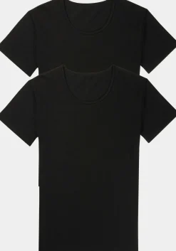 Sloggi Men 24/7 Shirt O-hals, heren T-shirts (2-pack), zwart