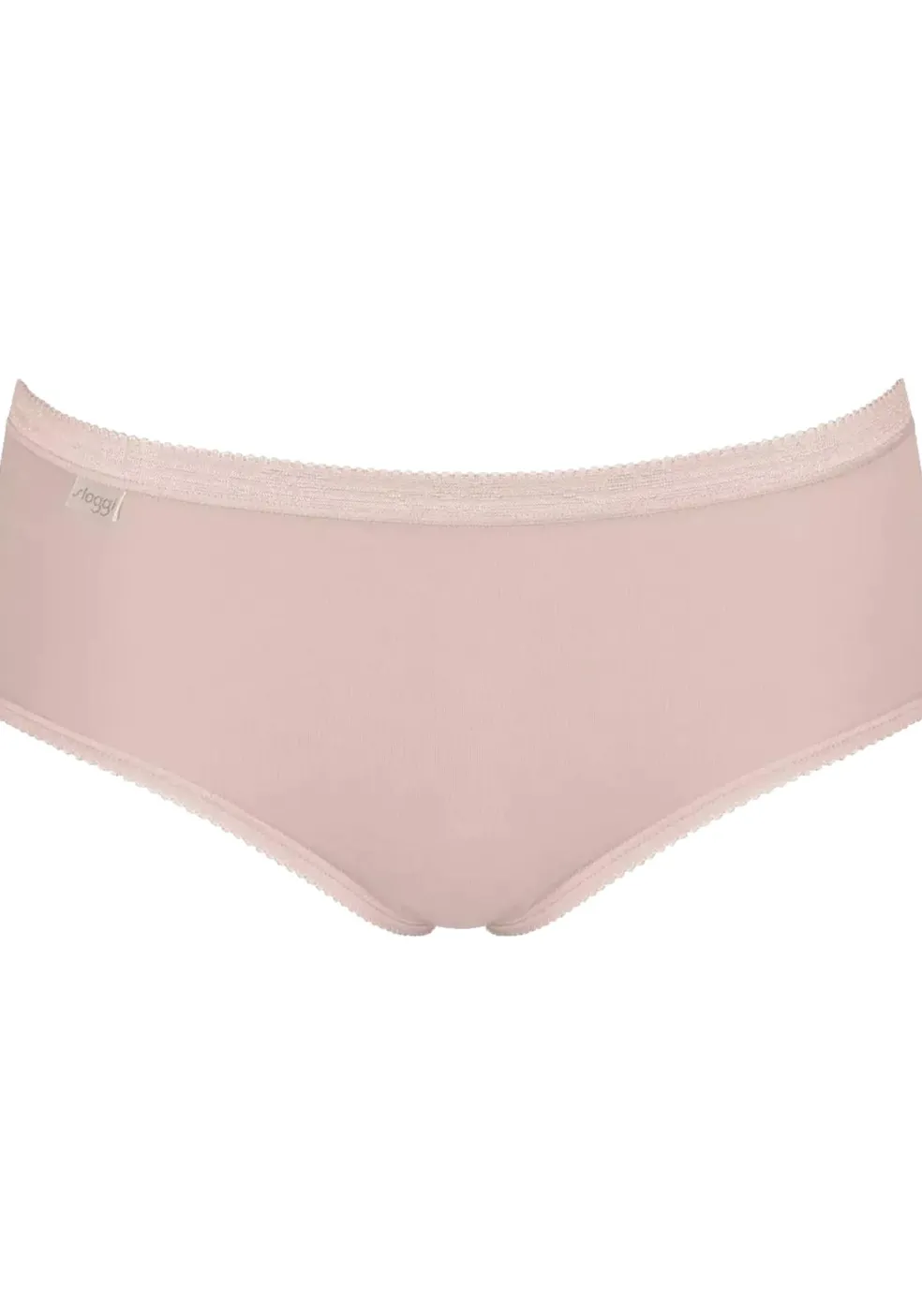 Sloggi Women Basic+ Midi (3-pack), dames slip, wit, roze, paars