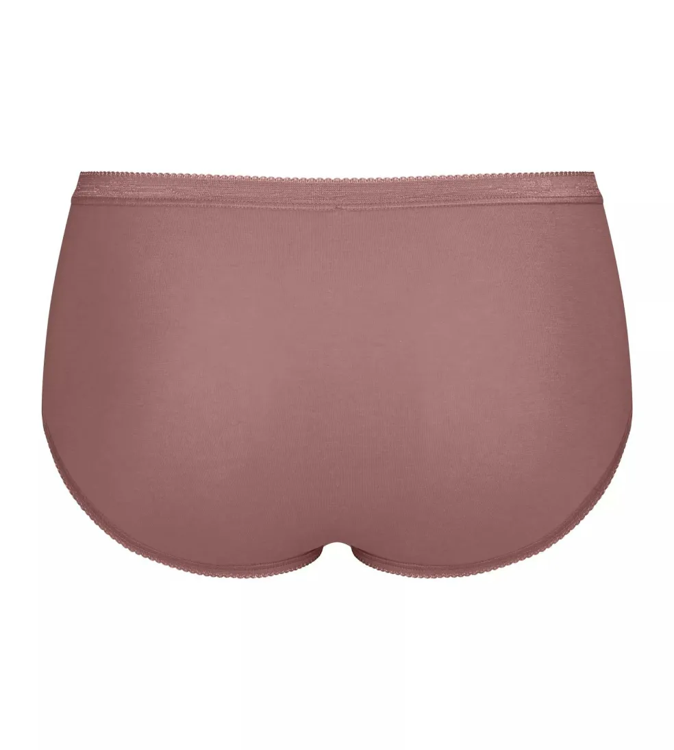 Sloggi Women Basic+ Midi (4-pack), dames slip, wit, grijs, zwart, beige