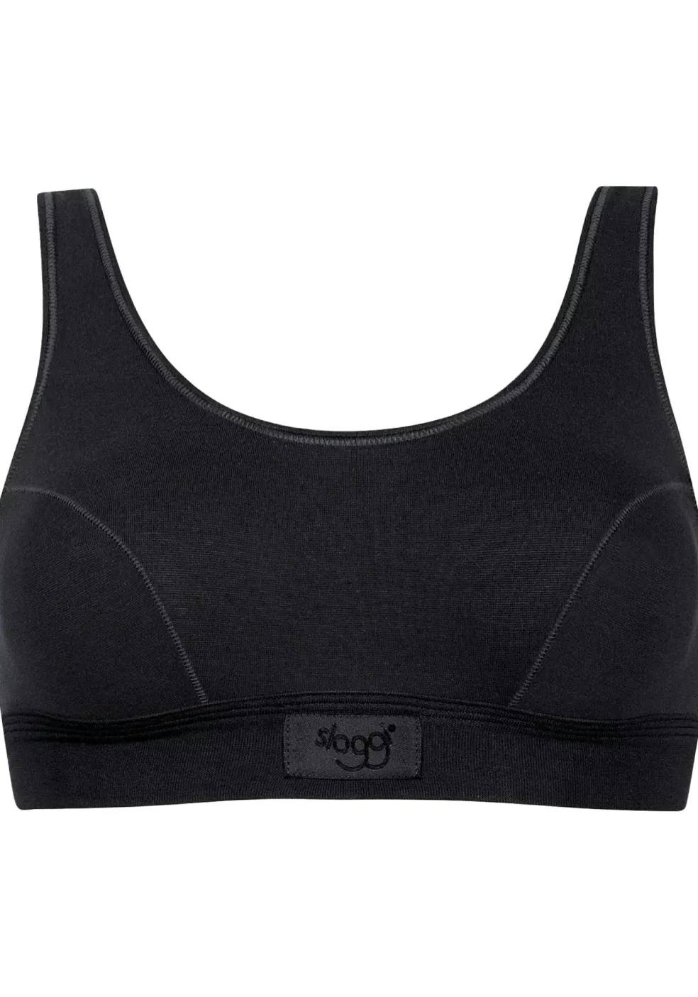 Sloggi Women Double Comfort Top, bralette, zwart