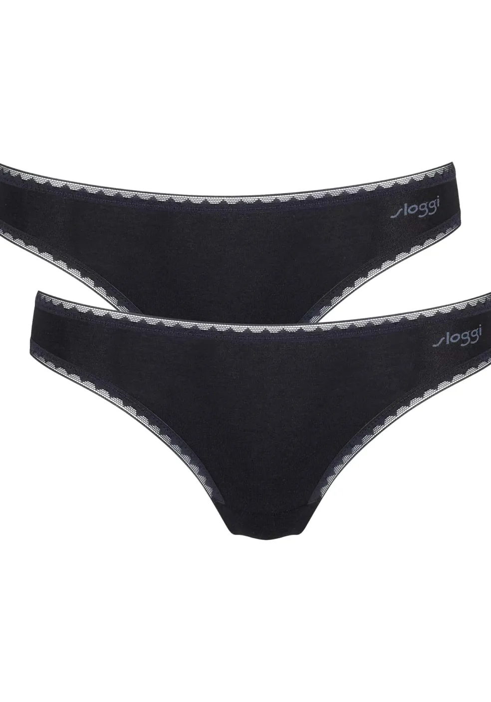 Sloggi Women GO Brazil (2-pack), dames slip, zwart