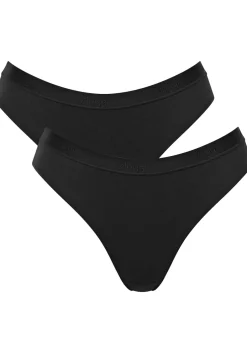 Sloggi Women GO Casual High leg (2-pack), dames slip, zwart