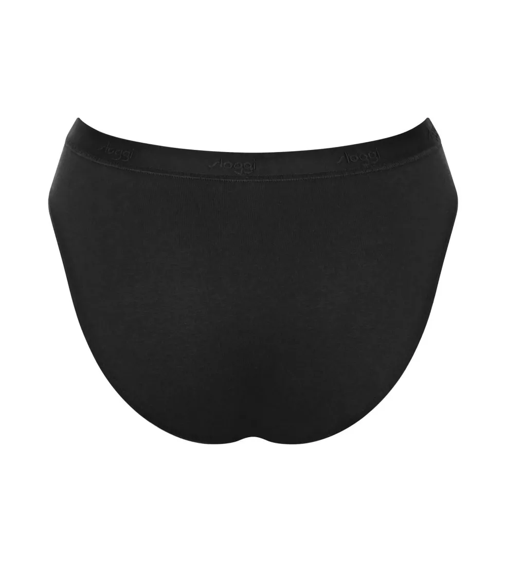 Sloggi Women GO Casual High leg (2-pack), dames slip, zwart