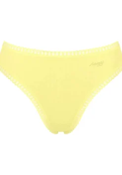 Sloggi Women GO Crush High leg (3-pack), dames slip, geel, oranjerood, print