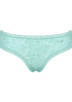 Sloggi Women GO Crush Hipster (3-pack), dames slip, lichtgroen, turquoise, print