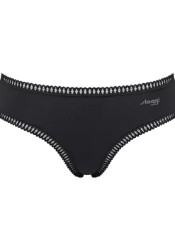 Sloggi Women GO Crush Hipster (3-pack), dames slip, zwart, blauw, print
