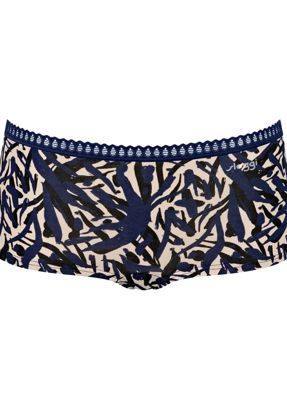 Sloggi Women GO Crush Short (3-pack), dames boxer, zwart, blauw, print