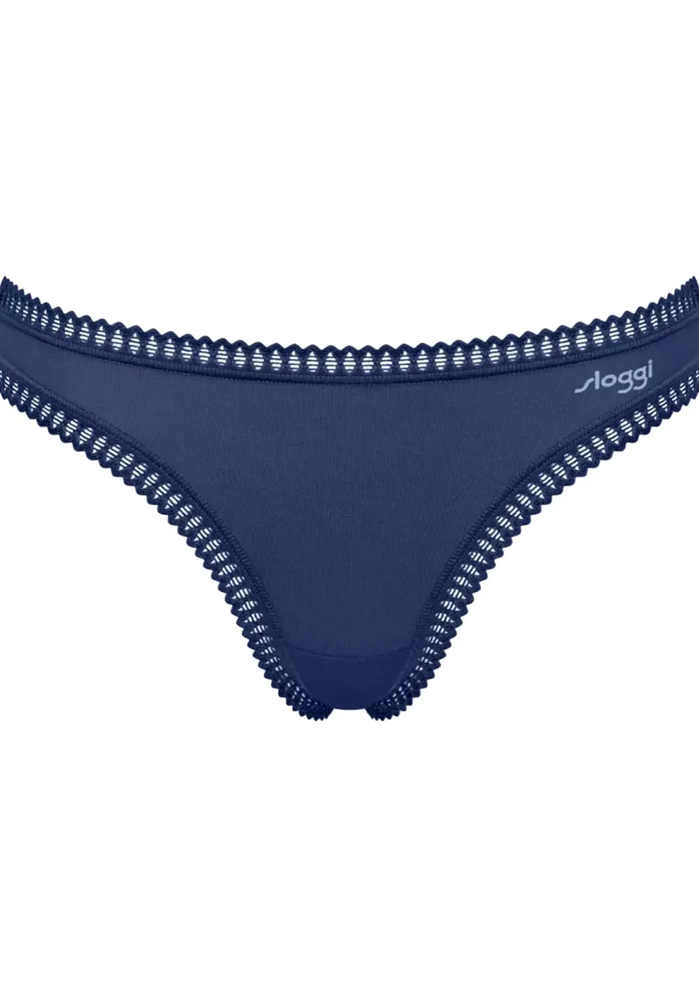 Sloggi Women GO Crush String (3-pack), dames string, lichtblauw, donkerblauw, print