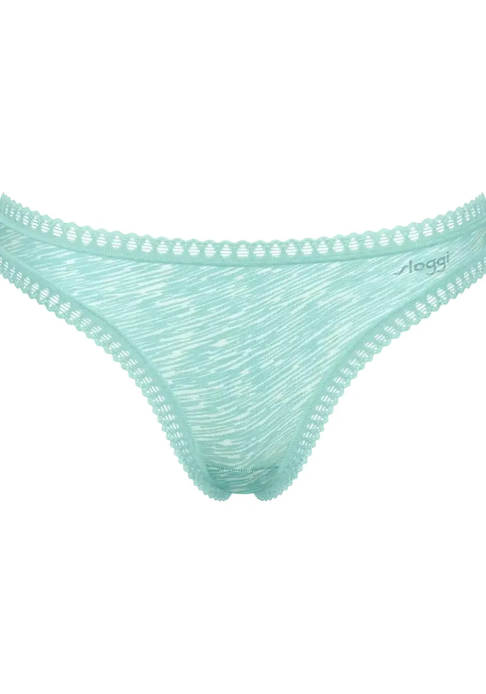 Sloggi Women GO Crush String (3-pack), dames string, lichtgroen, turquoise, print