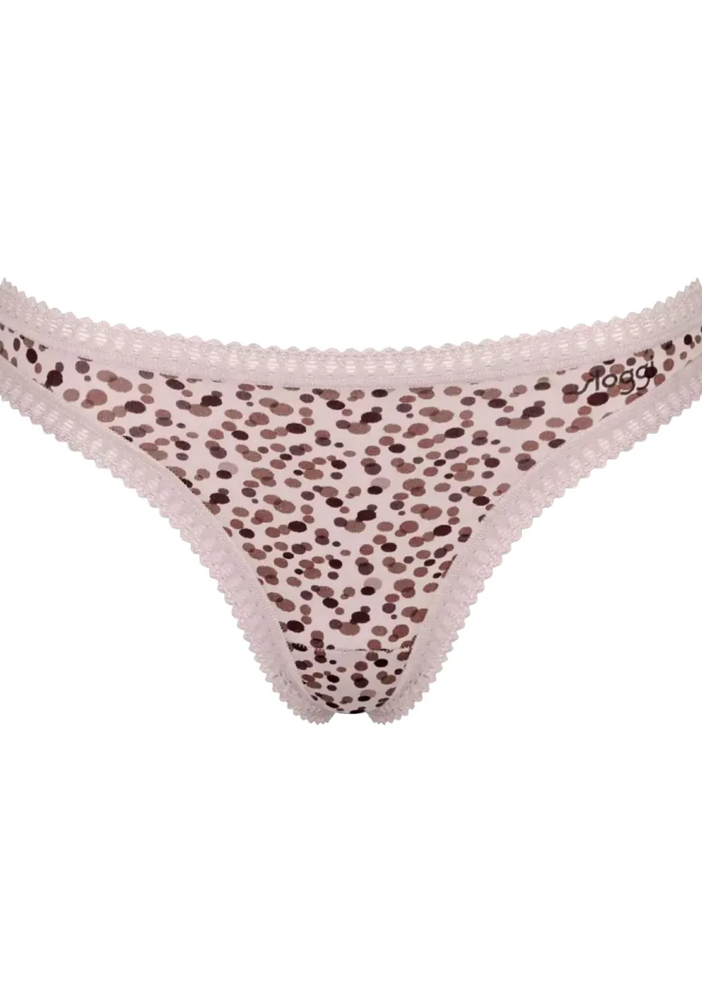 Sloggi Women GO Crush String (3-pack), dames string, lichtroze, mauve, print