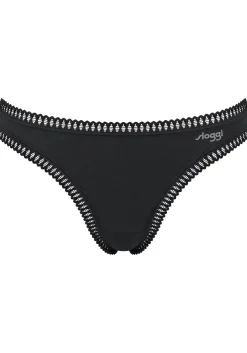 Sloggi Women GO Crush String (3-pack), dames string, zwart, blauw, print