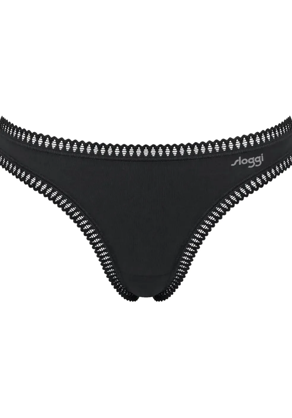 Sloggi Women GO Crush String (3-pack), dames string, zwart, blauw, print
