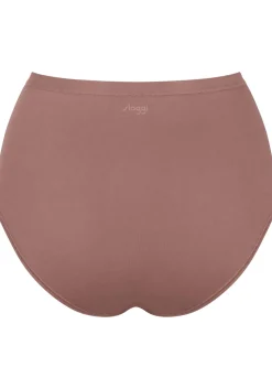 Sloggi Women GO Daily Cotton Highwaist (3-pack), dames slip, donkerbruin