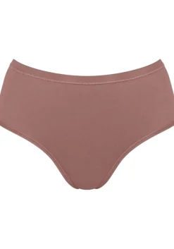Sloggi Women GO Daily Cotton Midi (3-pack), dames slip, donkerbruin